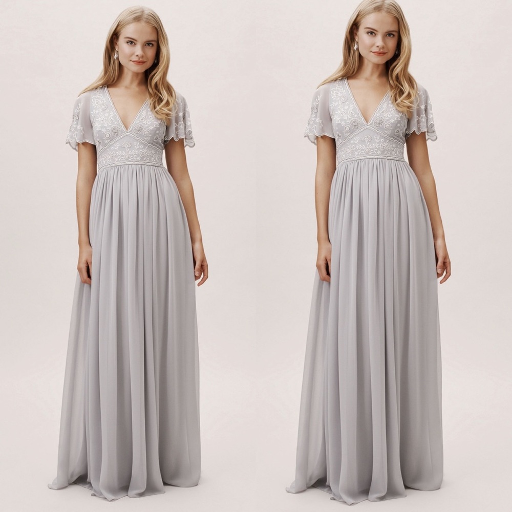 BHLDN Fresna Dress in Whisper Blue